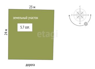 Продам земельный участок, 5.7 сот., садовое товарищество Земляне