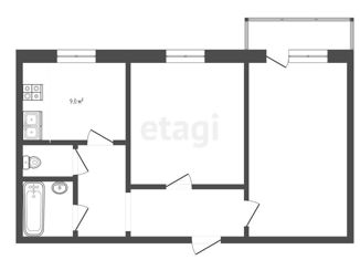 Продаю 2-комнатную квартиру, 52 м2, Оренбург, улица Джангильдина, 9/1