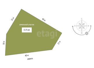 Участок на продажу, 11.9 сот., поселок Торгили, Станционная улица