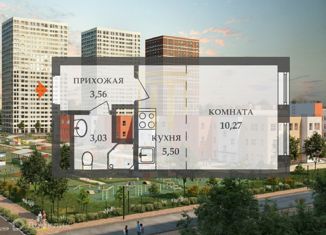 Продам квартиру студию, 22.36 м2, Санкт-Петербург, метро Автово, улица Маршала Казакова, 21к3