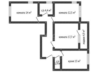 Продается 3-ком. квартира, 76 м2, Краснодар, Венецианская улица, 4