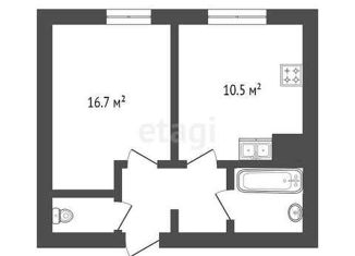 1-комнатная квартира на продажу, 35.3 м2, Санкт-Петербург, Дунайский проспект, 14к1, метро Звёздная