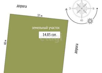 Продается земельный участок, 14.9 сот., деревня Есаулова, Весенняя улица