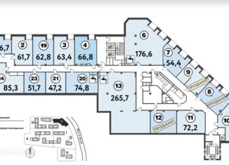 Офис на продажу, 63.4 м2, Москва, Большая Почтовая улица, 34с6, станция Электрозаводская