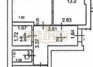 Продам 2-комнатную квартиру, 62.5 м2, село Семёновка, Молодёжная улица, 14В
