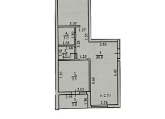 Продам 2-комнатную квартиру, 58 м2, село Мысхако, Шоссейная улица, 39