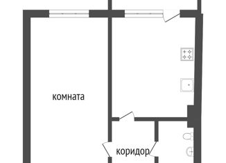 Продается однокомнатная квартира, 36.5 м2, Тюменская область, улица Крылова, 32