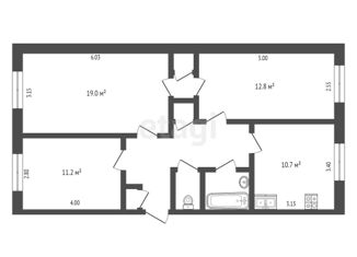 Продается 3-комнатная квартира, 69.8 м2, Тюменская область, улица 26-го съезда КПСС, 4