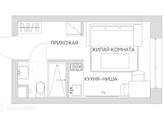 Продам 1-комнатную квартиру, 17.03 м2, Москва, Автомобильный проезд, 4, Автомобильный проезд