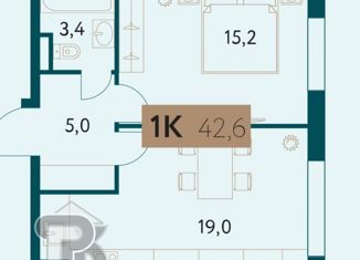 Продается 1-ком. квартира, 42.6 м2, Москва, Винницкая улица, 8к4, метро Раменки