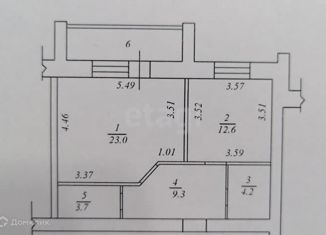 1-ком. квартира на продажу, 56 м2, Тула, улица Лейтейзена, 4, Советский территориальный округ