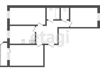 Продам 3-комнатную квартиру, 88 м2, посёлок городского типа Боровский, Советская улица, 26, ЖК Центральный