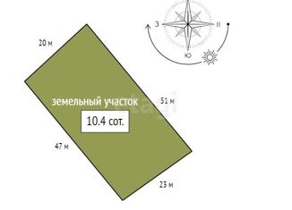 Земельный участок на продажу, 10.4 сот., Красноярск, Свердловский район, садовое товарищество Ручеёк, 100