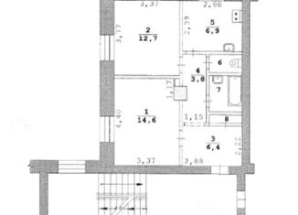 Продам 2-ком. квартиру, 49.4 м2, Екатеринбург, улица Баумана, 20, улица Баумана
