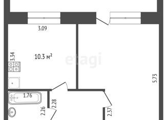 Продается 1-ком. квартира, 38.5 м2, Тюмень, улица Избышева, 8, ЖК Нефтяник