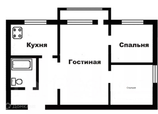 Продам двухкомнатную квартиру, 42.6 м2, Мордовия, улица Терешковой, 10