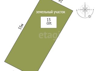 Продам земельный участок, 13.2 сот., село Денисовка