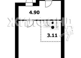 Продаю квартиру студию, 28.4 м2, Новосибирск, ЖК Гурьевский