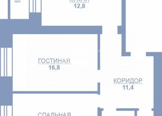 Продажа двухкомнатной квартиры, 62.6 м2, Тамбов, улица Подвойского, 6В, Октябрьский район