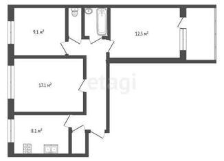 Продажа 3-комнатной квартиры, 67 м2, Данилов, улица Шарохина, 19