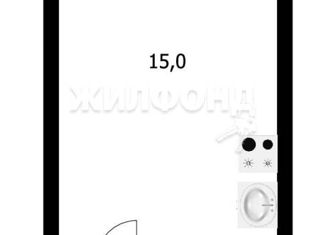 Продам квартиру студию, 22.26 м2, Новосибирск, улица Петухова, 101, Кировский район