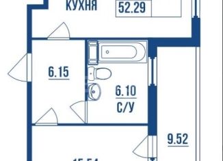 Продается 1-ком. квартира, 47.7 м2, Санкт-Петербург, Большой Сампсониевский проспект, метро Выборгская