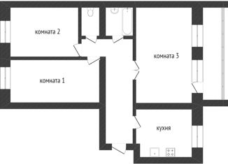 Продается 3-комнатная квартира, 79.7 м2, Омская область, улица Завертяева, 9к19