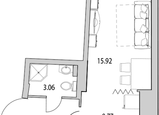 Продается квартира студия, 32.9 м2, Санкт-Петербург, ЖК Байрон, улица Кустодиева, 5к1