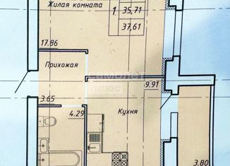 Продажа 1-ком. квартиры, 37.61 м2, Тамбов, Научная улица, 8, ЖК Вернадский