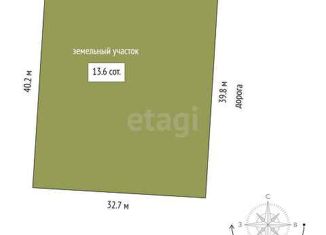 Земельный участок на продажу, 13.5 сот., поселок Новотарманский, Лесная улица
