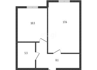 Продается 1-ком. квартира, 41.3 м2, Краснодар, Криничная улица, 128к1, Криничная улица