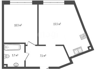 Продажа 1-комнатной квартиры, 36.6 м2, посёлок Коммунарка, ЖК Новая Звезда, Бачуринская улица, 11Ак2