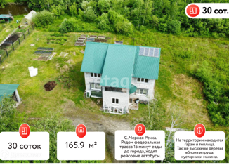 Продажа дома, 165.9 м2, село Чёрная Речка, Солнечная улица, 4