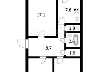 Продается 3-ком. квартира, 60.3 м2, Новосибирская область, Рабочая улица, 19