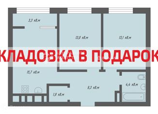 Продаю трехкомнатную квартиру, 62 м2, Рязань, ЖК Еврокласс, Быстрецкая улица, 18к2