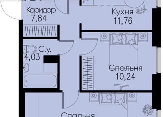 Продажа 2-ком. квартиры, 57.29 м2, Санкт-Петербург, улица Решетникова, 22И