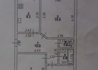 Продажа трехкомнатной квартиры, 58 м2, поселок Придорожный, Петровская улица, 22