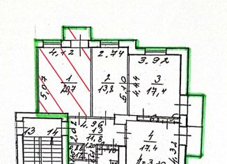 Продам комнату, 99.8 м2, Санкт-Петербург, улица Политрука Пасечника, 5к1, муниципальный округ Горелово