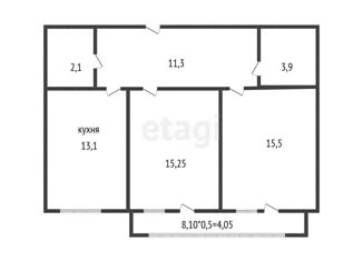 Продам 2-комнатную квартиру, 62 м2, Краснодар, Тополиная улица, 40/1к2, ЖК Тополиная Топольковая