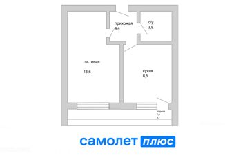 1-ком. квартира на продажу, 36.1 м2, Кемерово, проспект Химиков, 38, ЖК Восточный