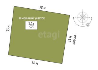 Продаю земельный участок, 12.2 сот., село Черепаново