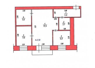 Продажа двухкомнатной квартиры, 44.2 м2, Берёзовский, улица Мира, 2