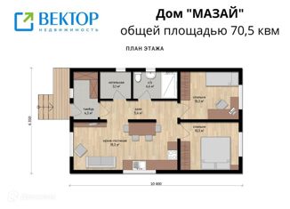 Продажа дома, 60 м2, деревня Конохово