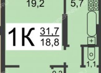 1-ком. квартира на продажу, 31.7 м2, Нижний Новгород, улица Дегтярева, 23