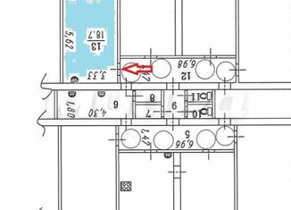 Продается 1-комнатная квартира, 18.7 м2, Омск, Звёздная улица, 2, Кировский округ
