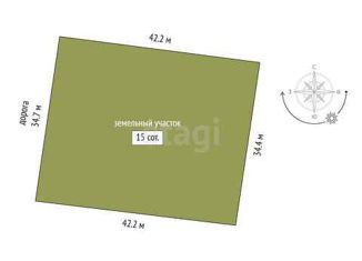 Земельный участок на продажу, 15 сот., ДСПК Ветераны Спорта, Центральная улица, 13