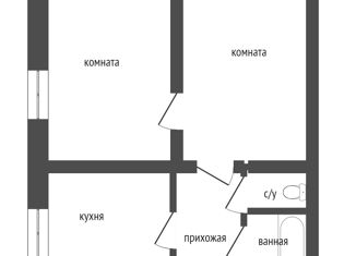Продажа двухкомнатной квартиры, 53 м2, Курганская область, Пролетарская улица, 64