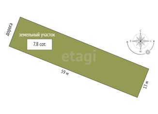 Продажа участка, 7.8 сот., село Мазанка