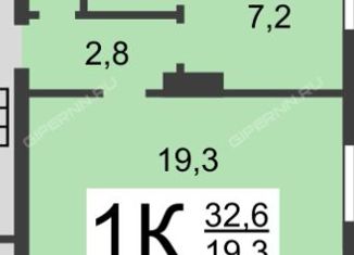 Продам 1-комнатную квартиру, 32.6 м2, Нижегородская область, улица Янки Купалы, 7