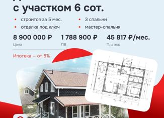 Продаю дом, 103 м2, Ленинградская область, Дачная улица